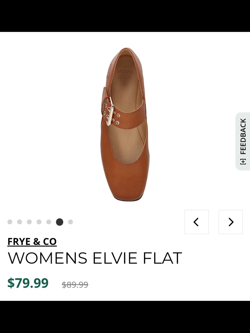 Womens Elvie Flat in Brown